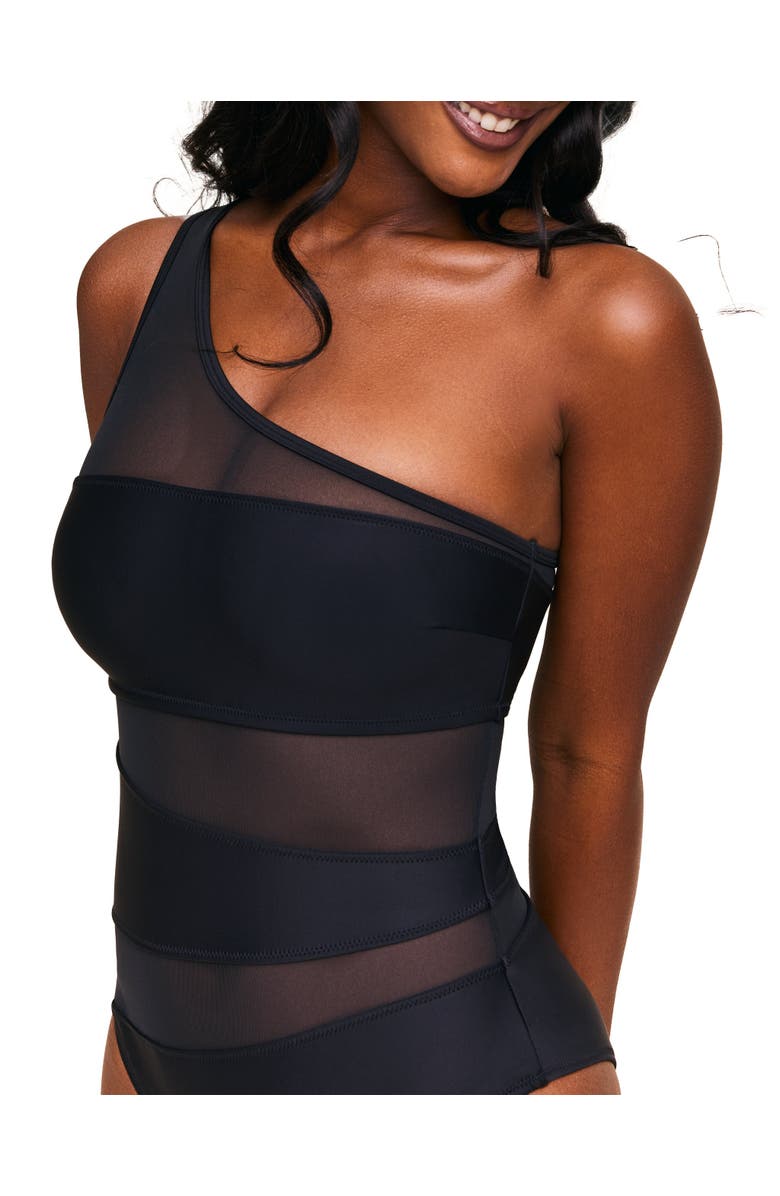 Adore Me Kimora Swimwear One Piece, Alternate, color, Black