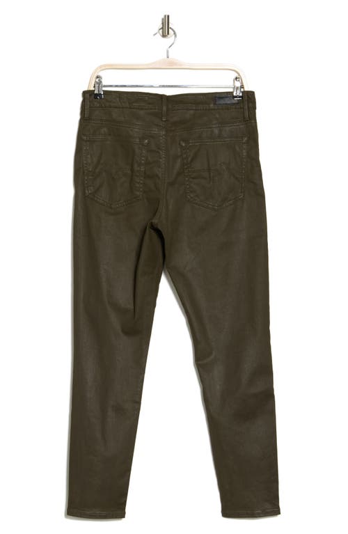 Ag Farrah High Waist Ankle Skinny Jeans In Green