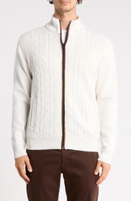 TOM BAINE Full Zip Sweater