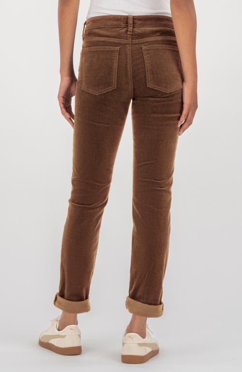 Kut From The Kloth Catherine Crop Corduroy Boyfriend Jeans In Animal Print