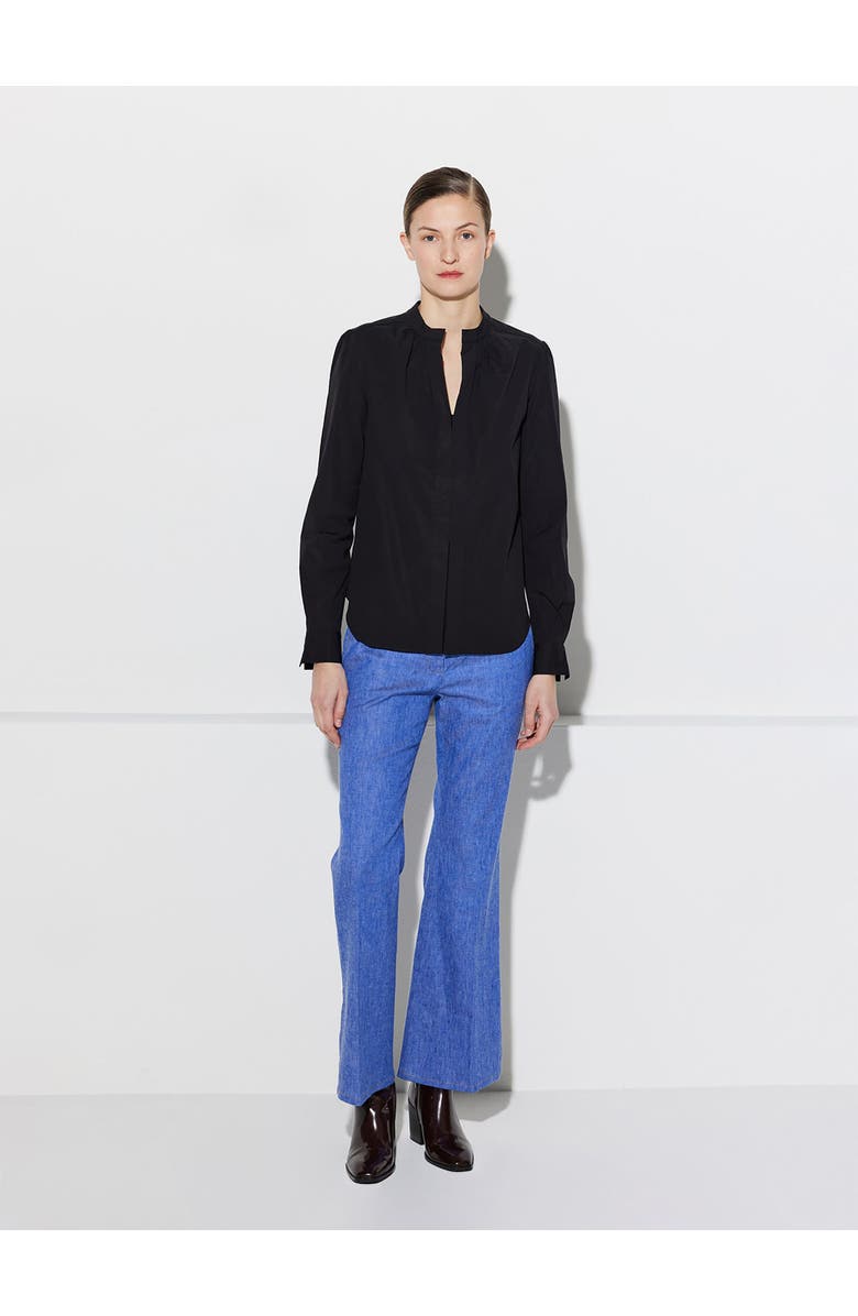 Callas Milano Olympia Poplin Blouse, Alternate, color, Black