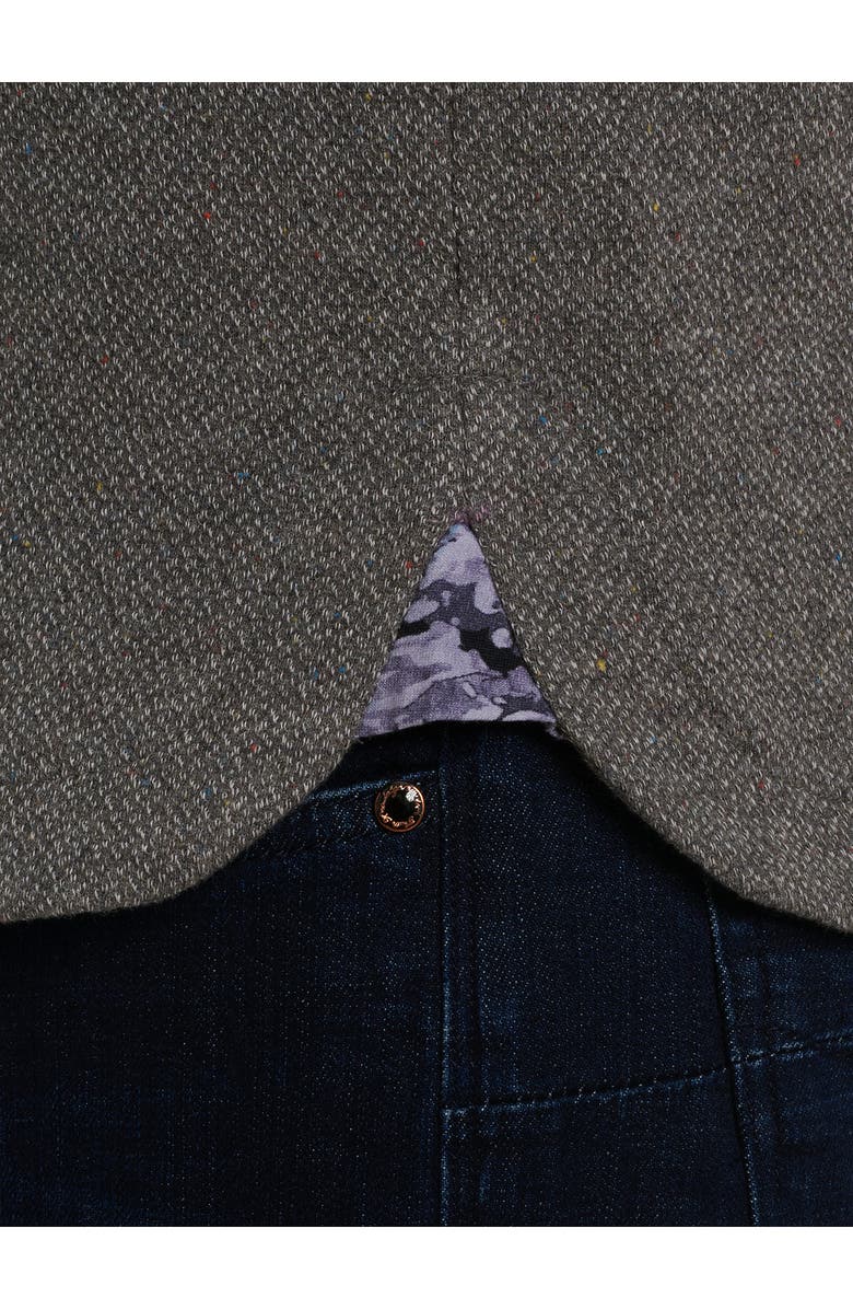 Robert Graham Delage Tweed Jacquard Quarter Zip Pullover, Alternate, color, 