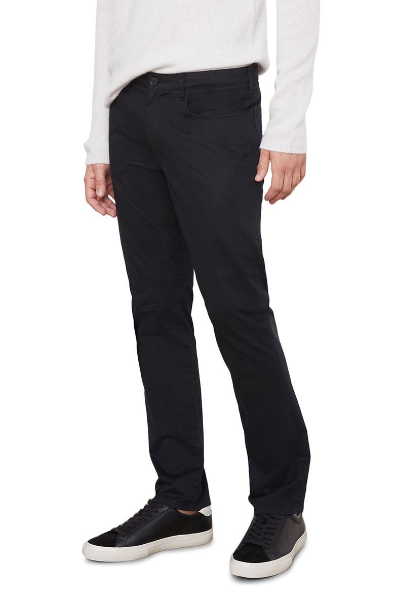 Vince Dylan Stretch Cotton Blend Five Pocket Pants, Alternate, color, Black