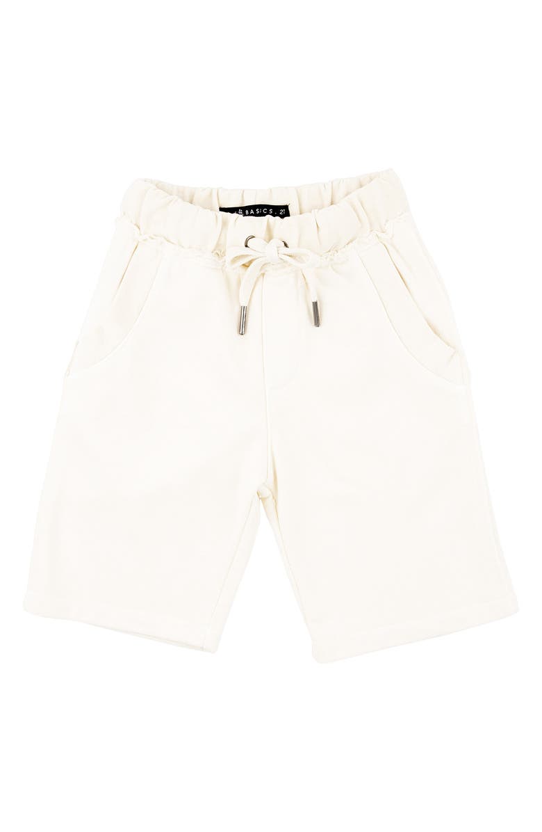 Miki Miette Kids' Rusty Sweat Shorts, Main, color, White