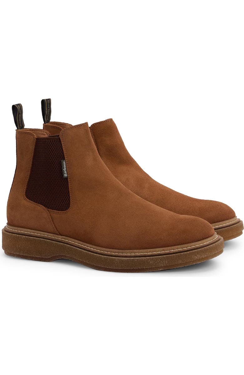 Barbour Tinstone Lugged Chelsea Boot, Main, color, Toffee Suede