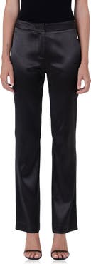 Endless Rose Mid Rise Flared Satin Trousers