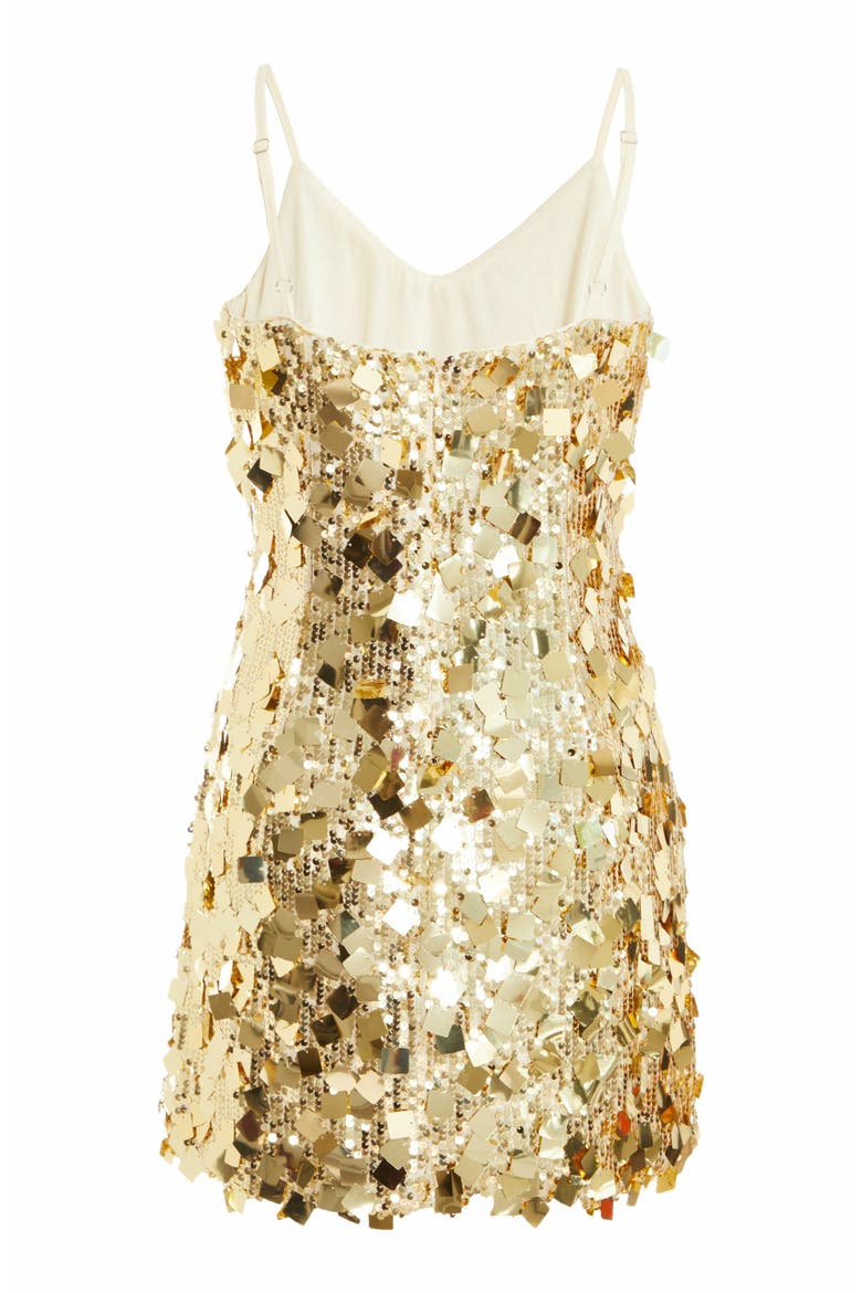 Square Sequin Bodycon Dress, Alternate, color, Gold