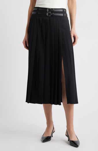 MANGO Teresa Pleated Midi Skirt