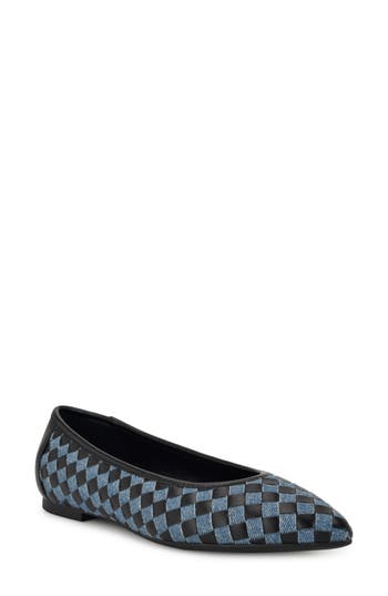 Nine West Largo Pointed Toe Flat In Multi