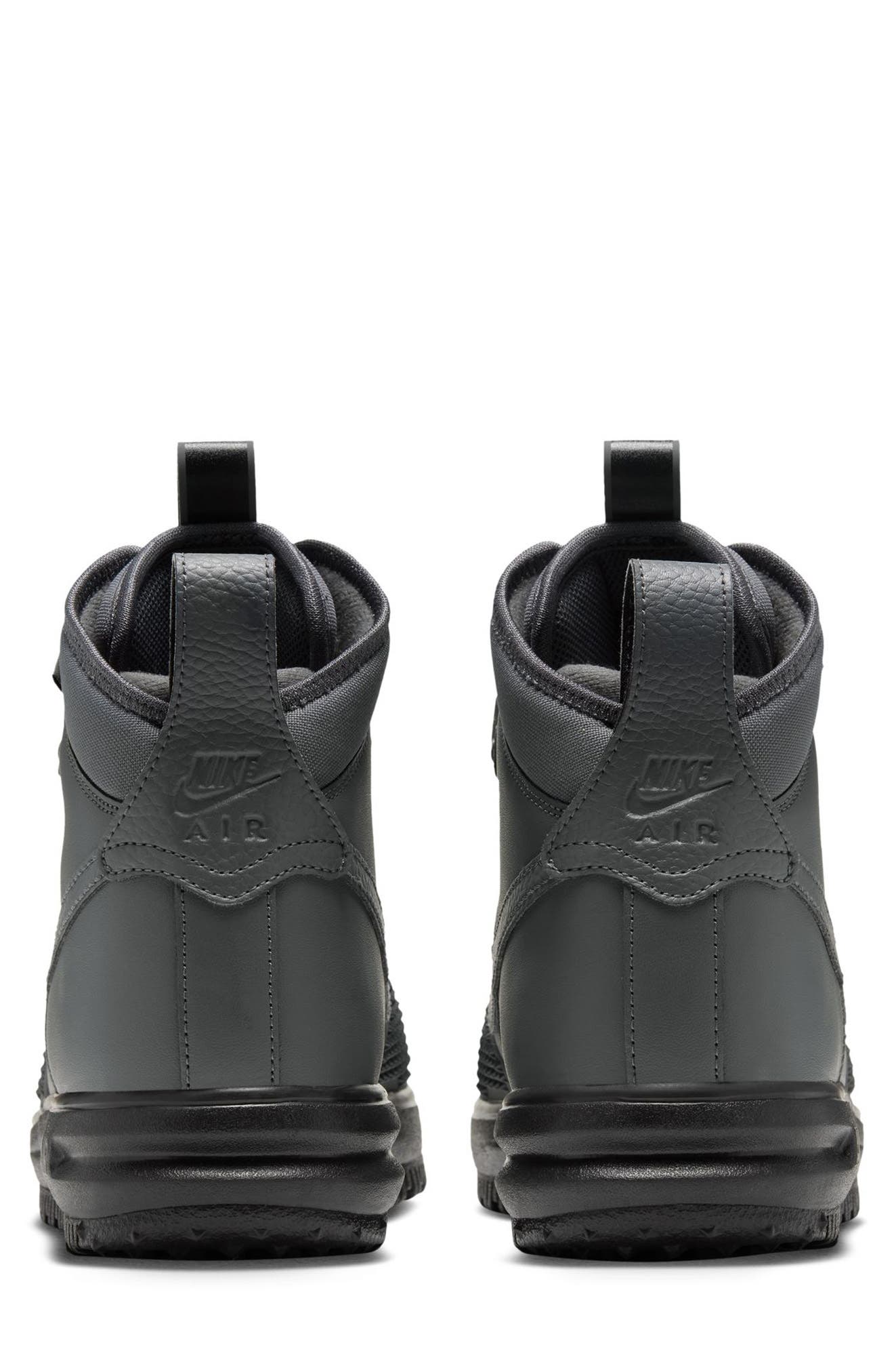 Lunar Force 1 Lace-Up Boot, Alternate, color, IRON GREY/ BLACK