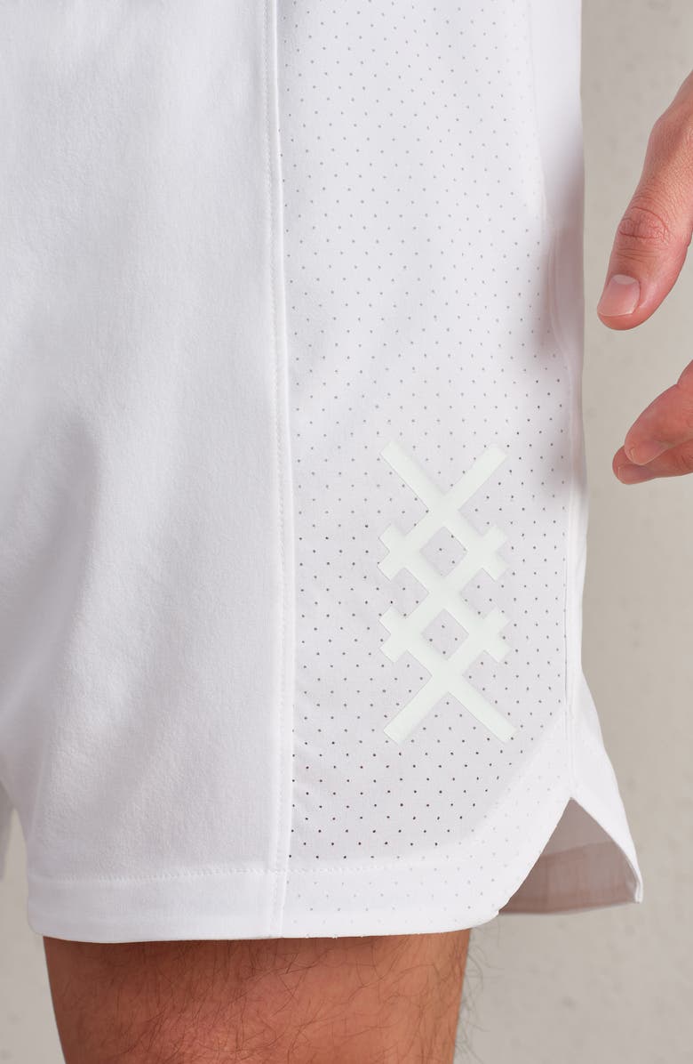 Rhone Backspin 7-Inch Lined Shorts, Alternate, color, Bright White