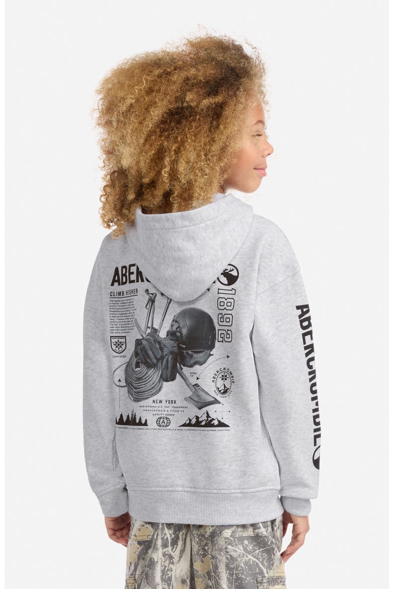 Kids' Scenic Fashion Cotton Blend Hoodie, Alternate, color, LIGHT GREY HEATHER