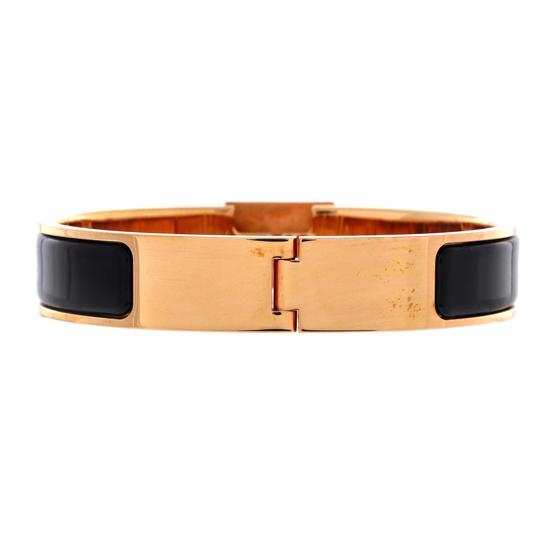 Clic Cadenas Bracelet Enamel Narrow, Alternate, color, Black