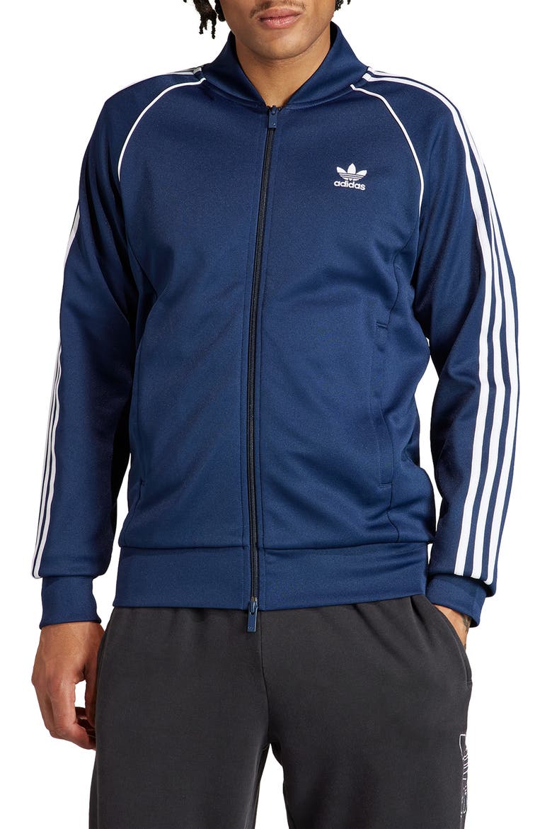 Adicolor Superstar Track Jacket, Main, color, NIGHT INDIGO