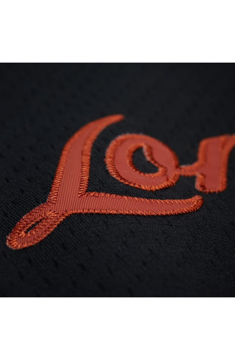 Mitchell & Ness Men's Mitchell & Ness Black Texas Longhorns On The Clock Full-Button Fashion Jersey, Alternate, color, Black