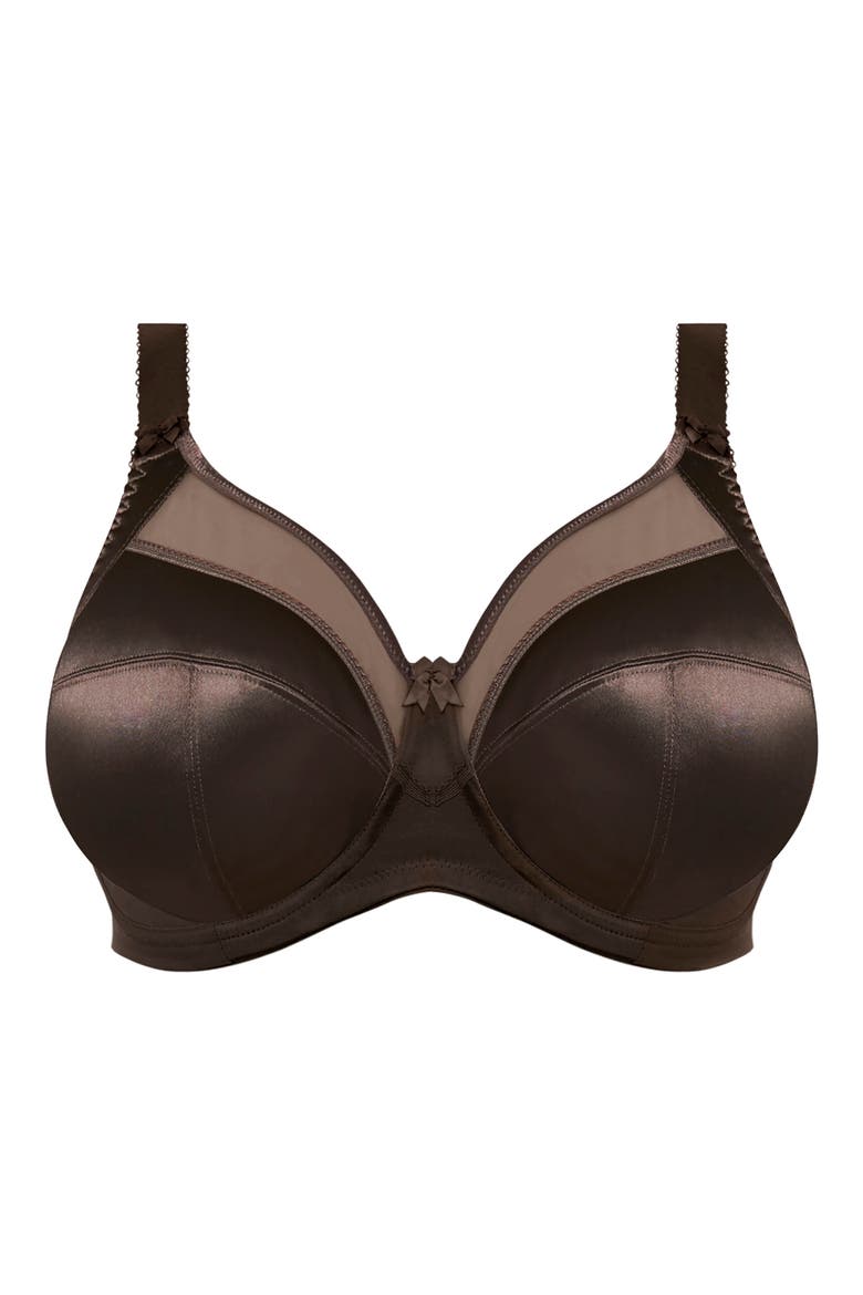 Keira Full Figure Underwire Bra, Alternate, color, CHOCOLATE