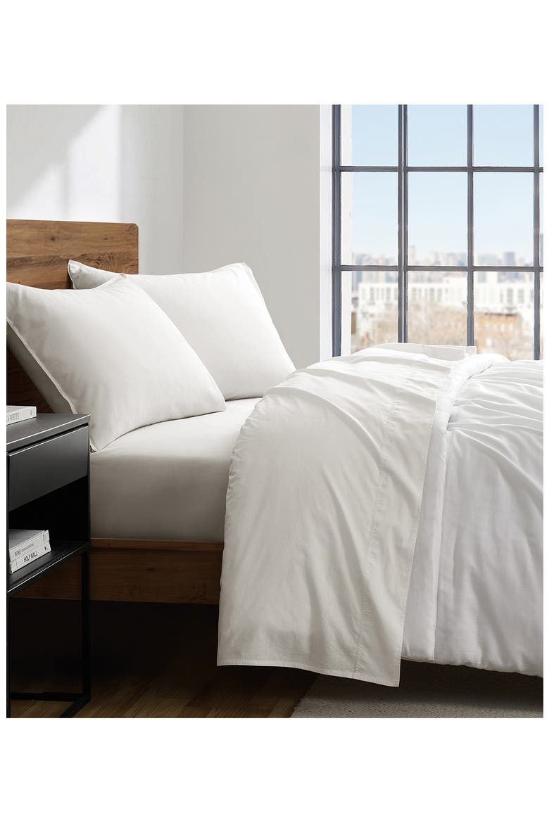 Vintage Washed Cotton Sheet Set, Alternate, color, IVORY