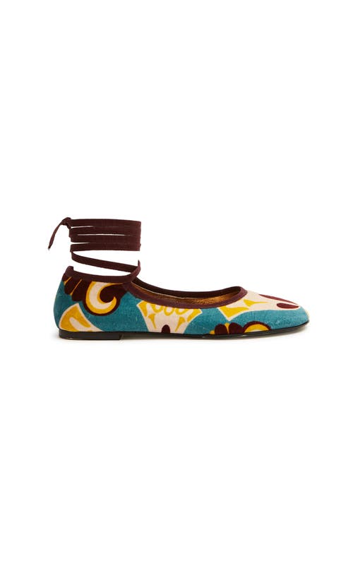 La Doublej Winter Ballerina Flats In Dendera Light Blue