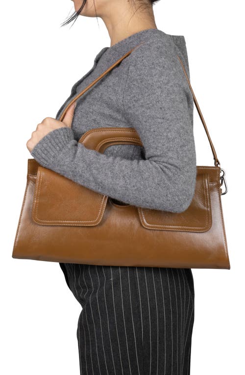 JEFFREY CAMPBELL JEFFREY CAMPBELL LORELAI DOUBLE STRAP LEATHER SATCHEL