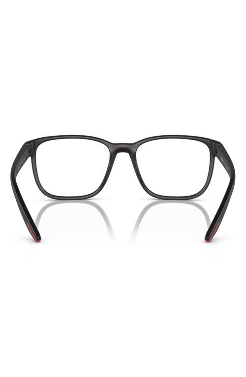 Prada Linea Rossa 55mm Pillow Optical Glasses In Matte Ghisa