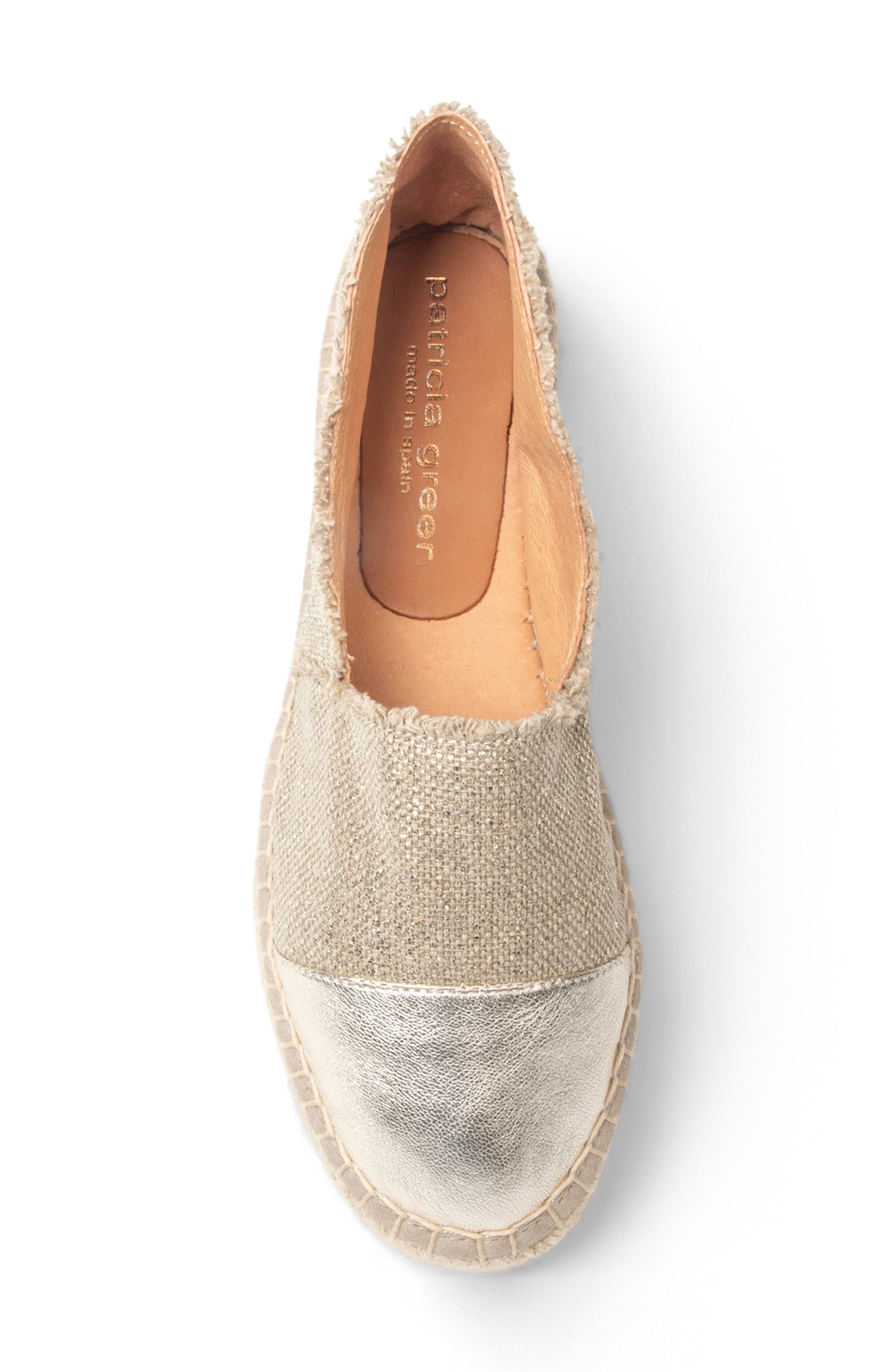 Maui Espadrille, Alternate, color, NATURAL METALLIC/ GOLD