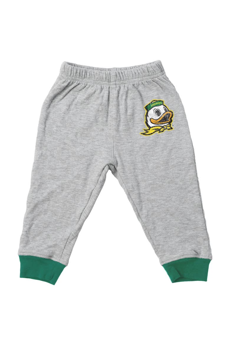 Infant Wes & Willy  Heather Gray Oregon Ducks Jie Jie Hopper Set, Alternate, color, Heather Gray