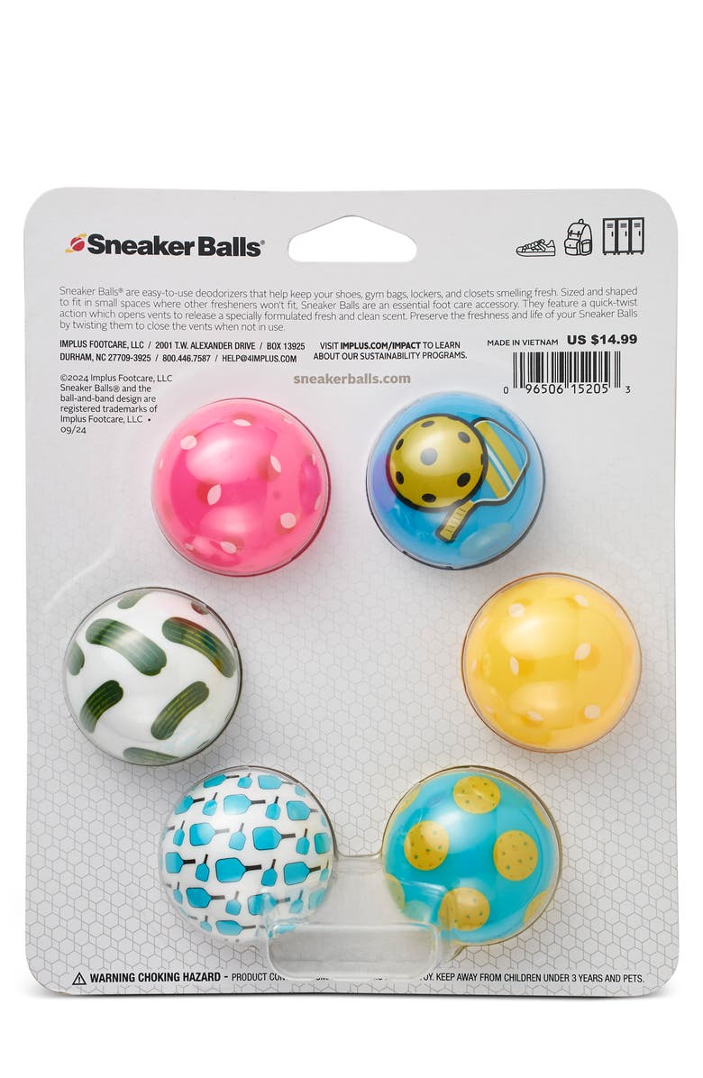 IMPLUS Pickleball Pack of 6 Sneaker Balls<sup>®</sup>, Alternate, color, White
