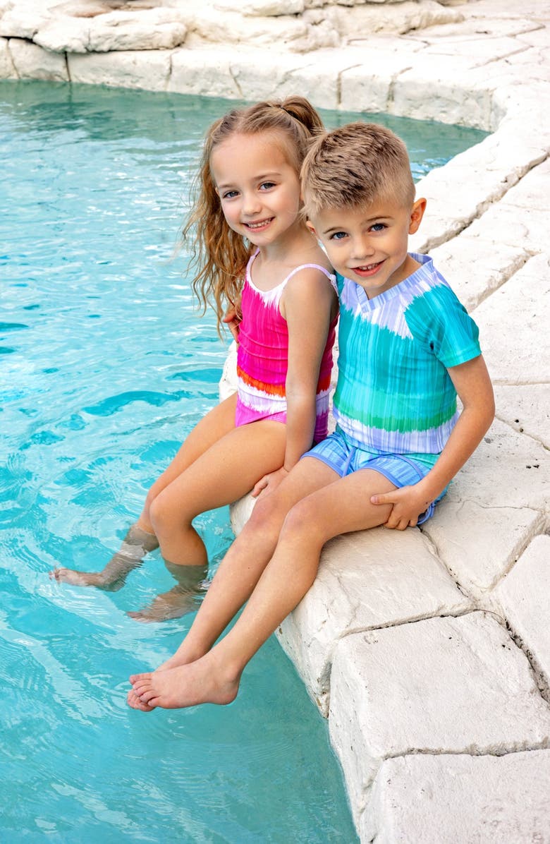 NoggiWear Dip Dye Swim Pants, Alternate, color, Blue Ombre