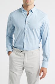johnnie-O Koby Gingham Performance Button-Down Shirt