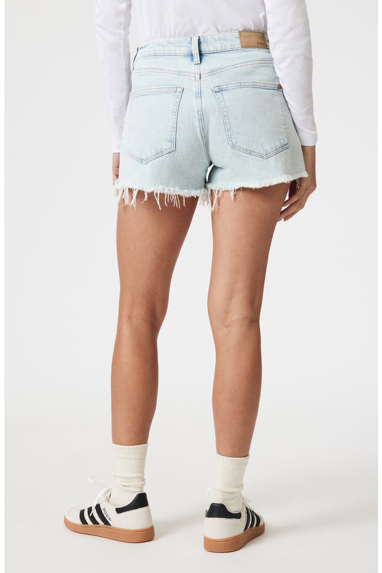 Rosie High Waist Cutoff Denim Shorts, Alternate, color, BLEACHED