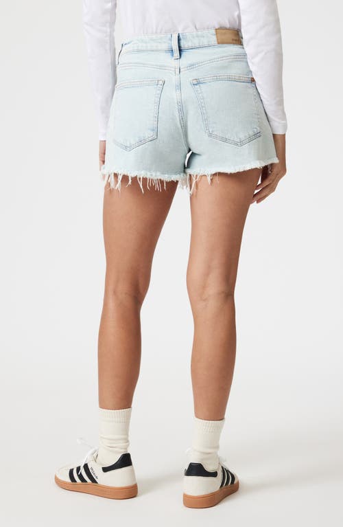 Mavi Jeans Rosie High Waist Cutoff Denim Shorts In Bleached