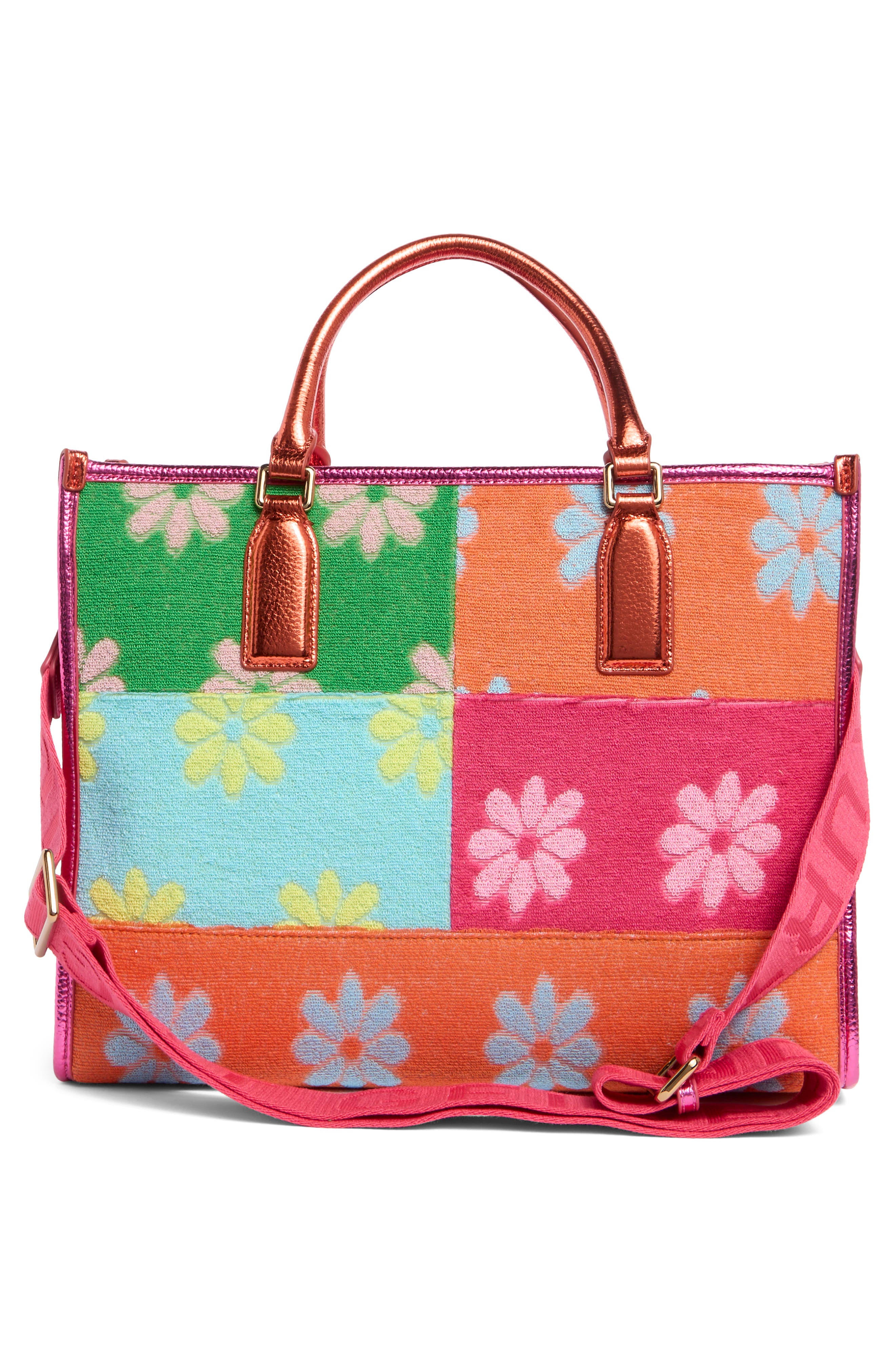 Kurt Geiger London Chiswick Floral Tote Bag, Alternate, color, Pink Multi