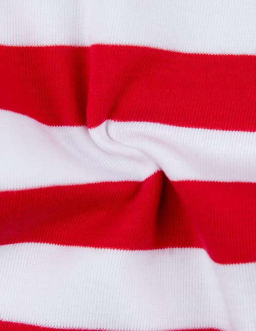 Leveret Kids Two-piece Striped Cotton Matching Family Holiday Pajamas In Red