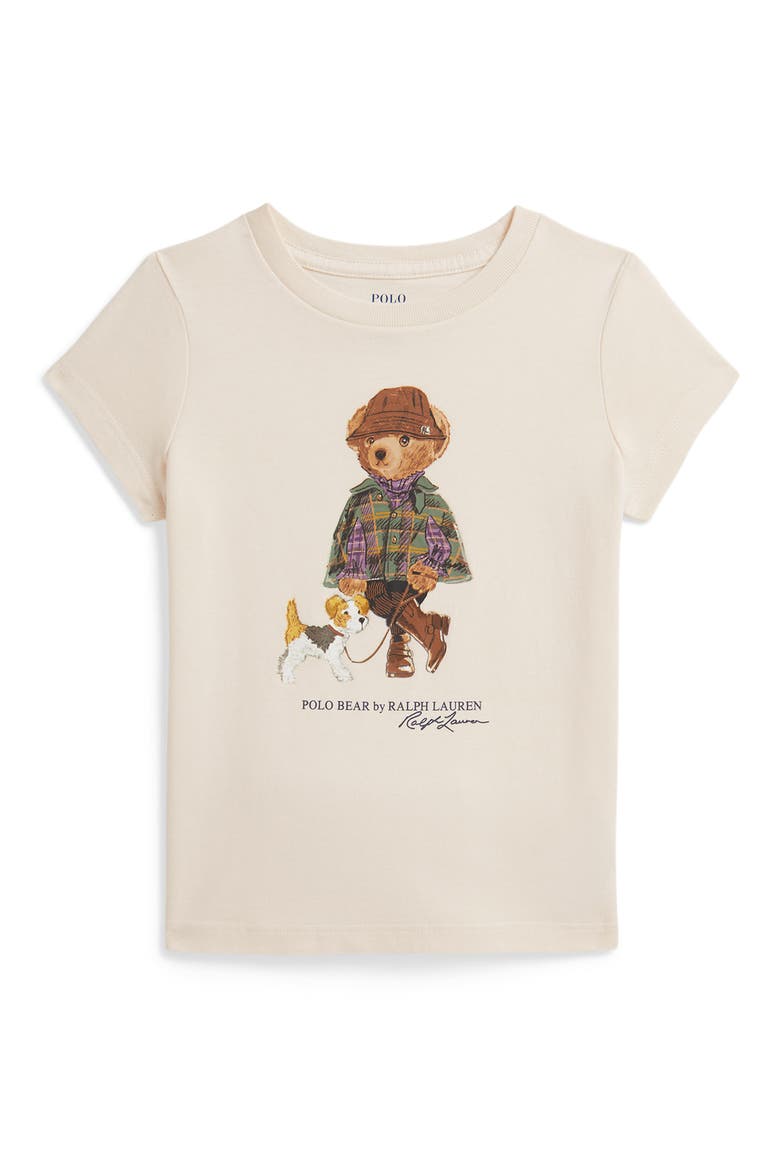 Kids' Logo Graphic Cotton Jersey T-Shirt, Main, color, ESTATE CREAM