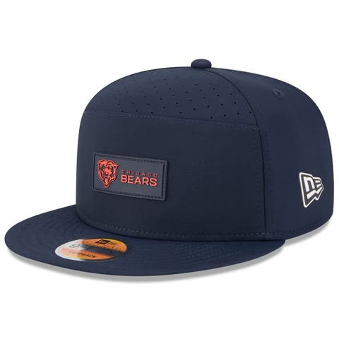 Men's New Era Navy Chicago Bears 2025 Sideline Split Panel 9FIFTY Snapback Hat
