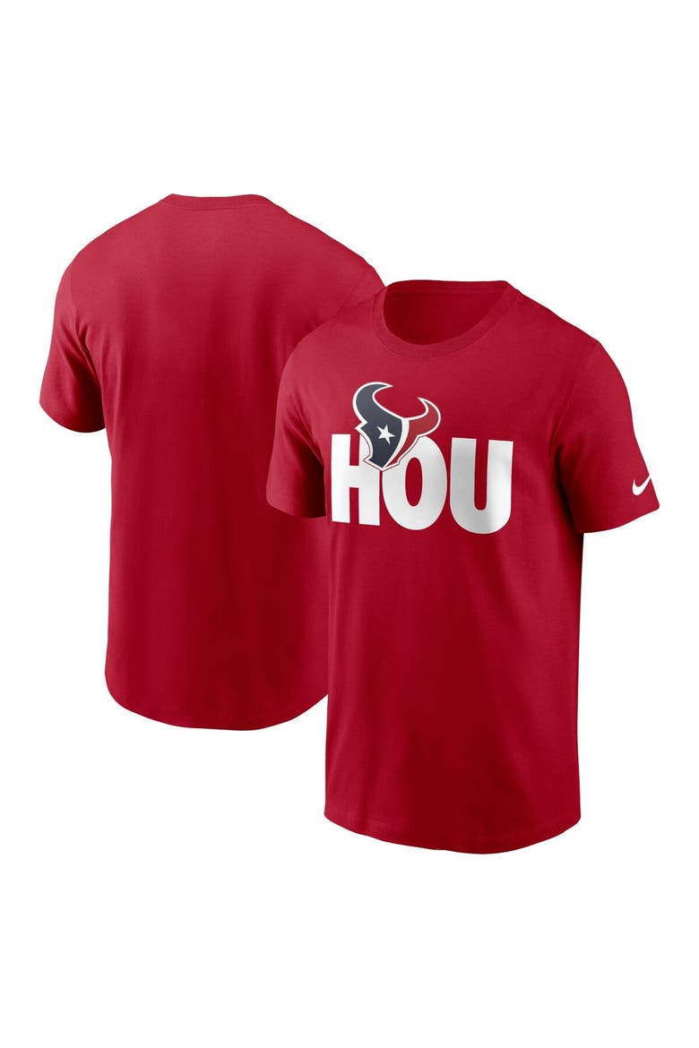 Men's Nike  Red Houston Texans Local Essential T-Shirt, Alternate, color, Red