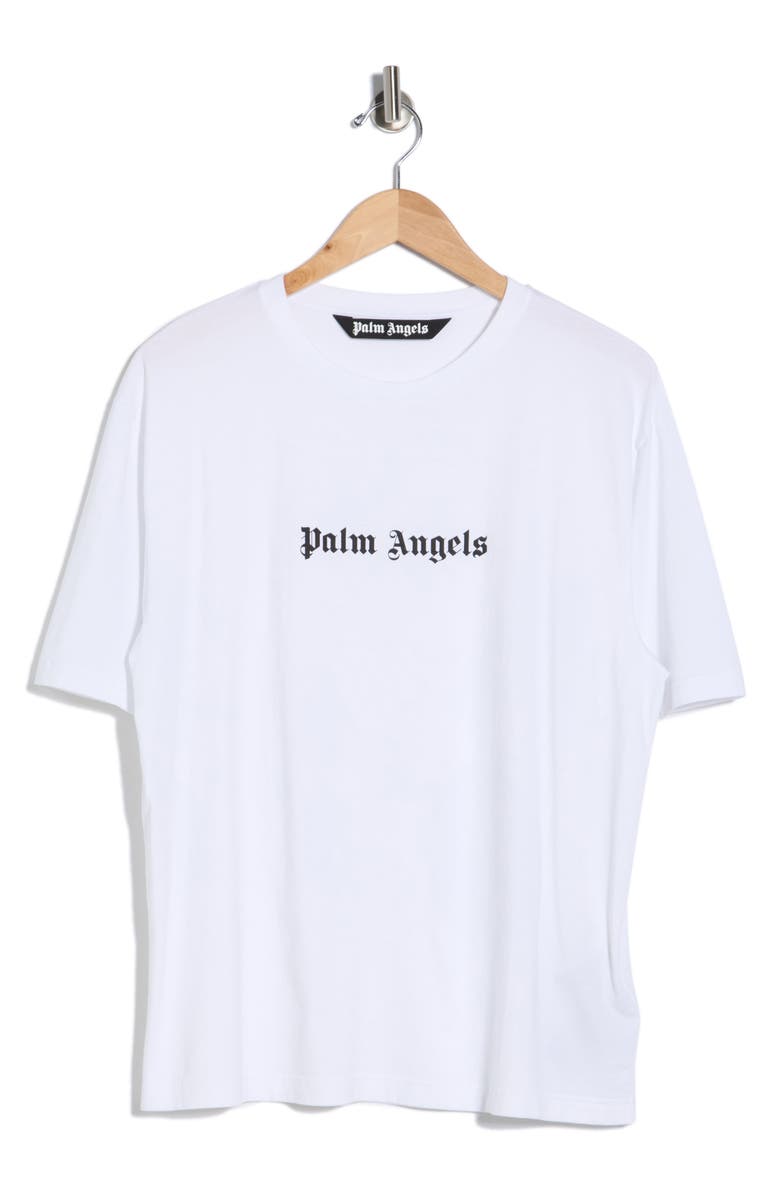 Palm Angels Logo T-Shirt, Main, color, White