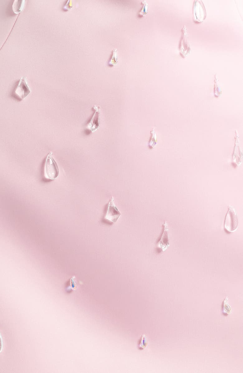 Delfi Collective Diane Crystal Embellished Cocktail Minidress, Alternate, color, Petal Pink