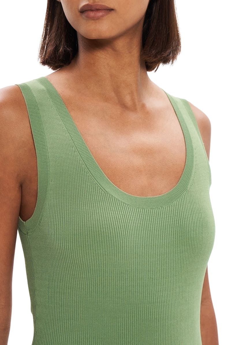Theory Rib Tank Dress, Alternate, color, 