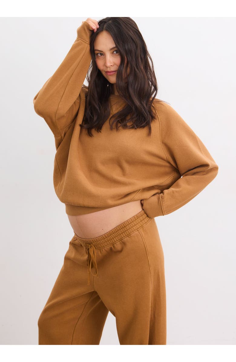 HATCH Collection The Romy Pullover Classic Sweatshirt, Main, color, Rubber