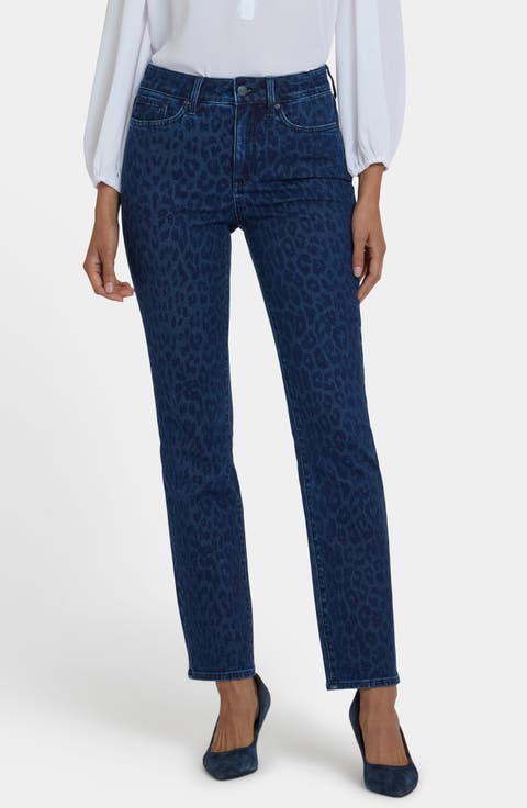 Marilyn High Waist Straight Leg Jeans