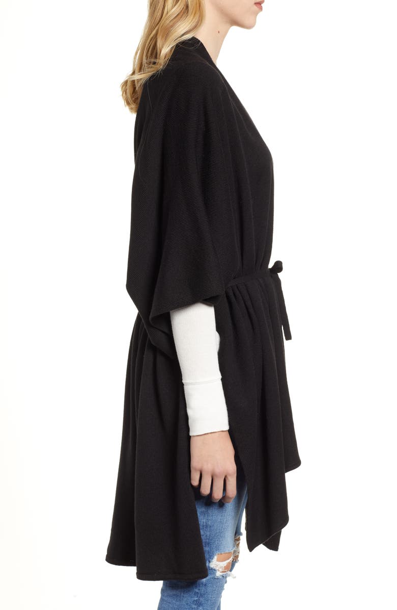 AllSaints Tie Ruana, Alternate, color, 