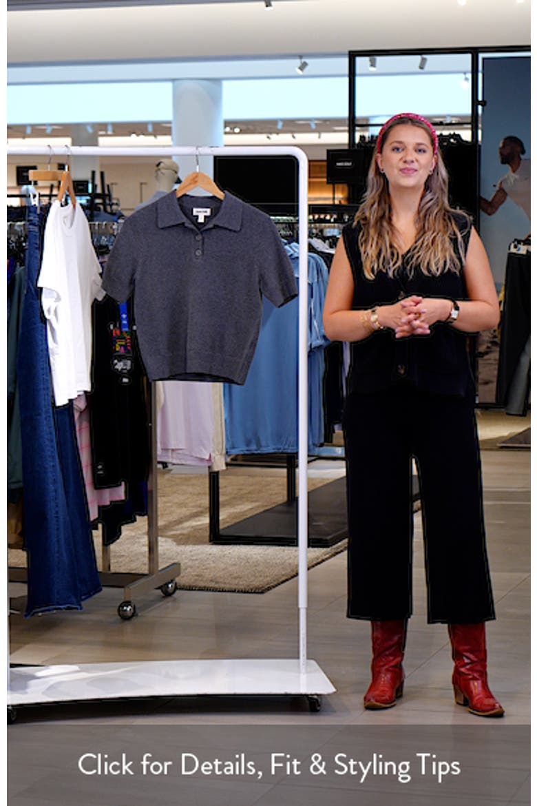 Short Sleeve Polo Sweater video
