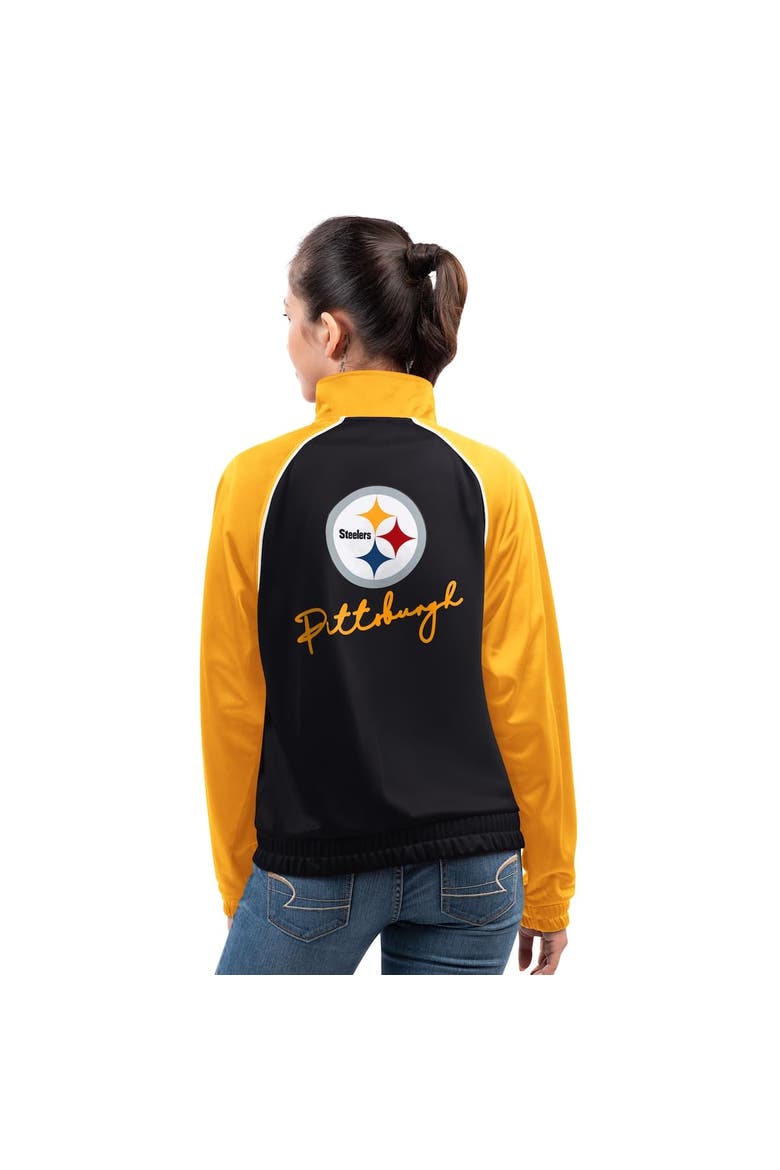 Women's G-III 4Her by Carl Banks Black Pittsburgh Steelers Replay Full-Zip Track Jacket, Alternate, color, Black