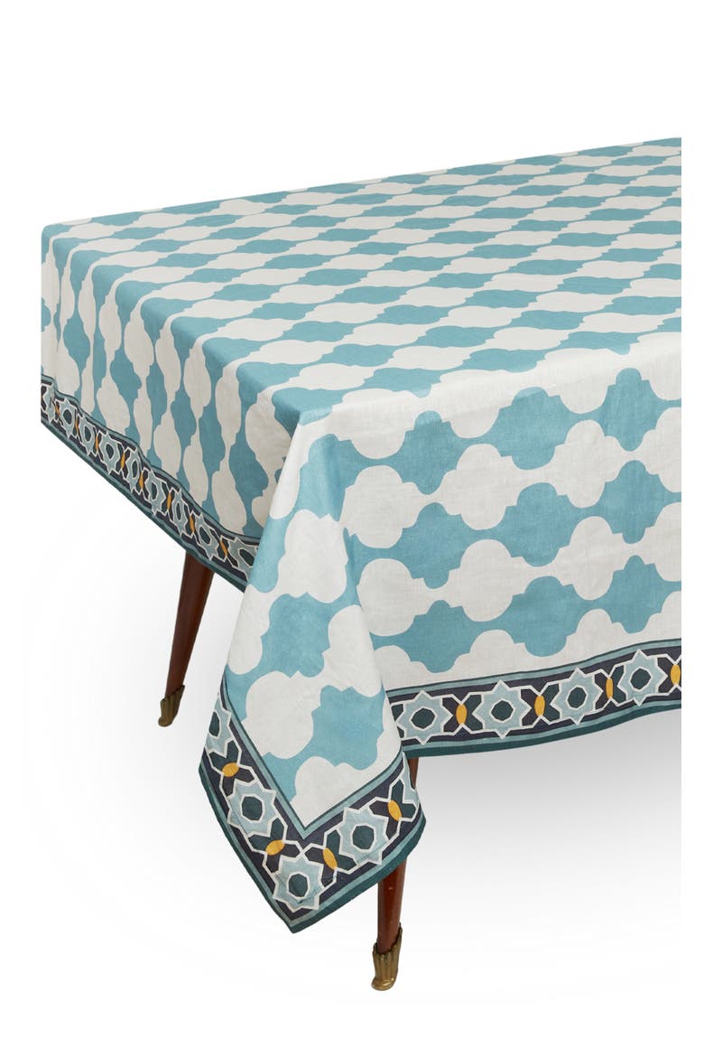 Large Tablecloth, Alternate, color, Plaza Sky Blue