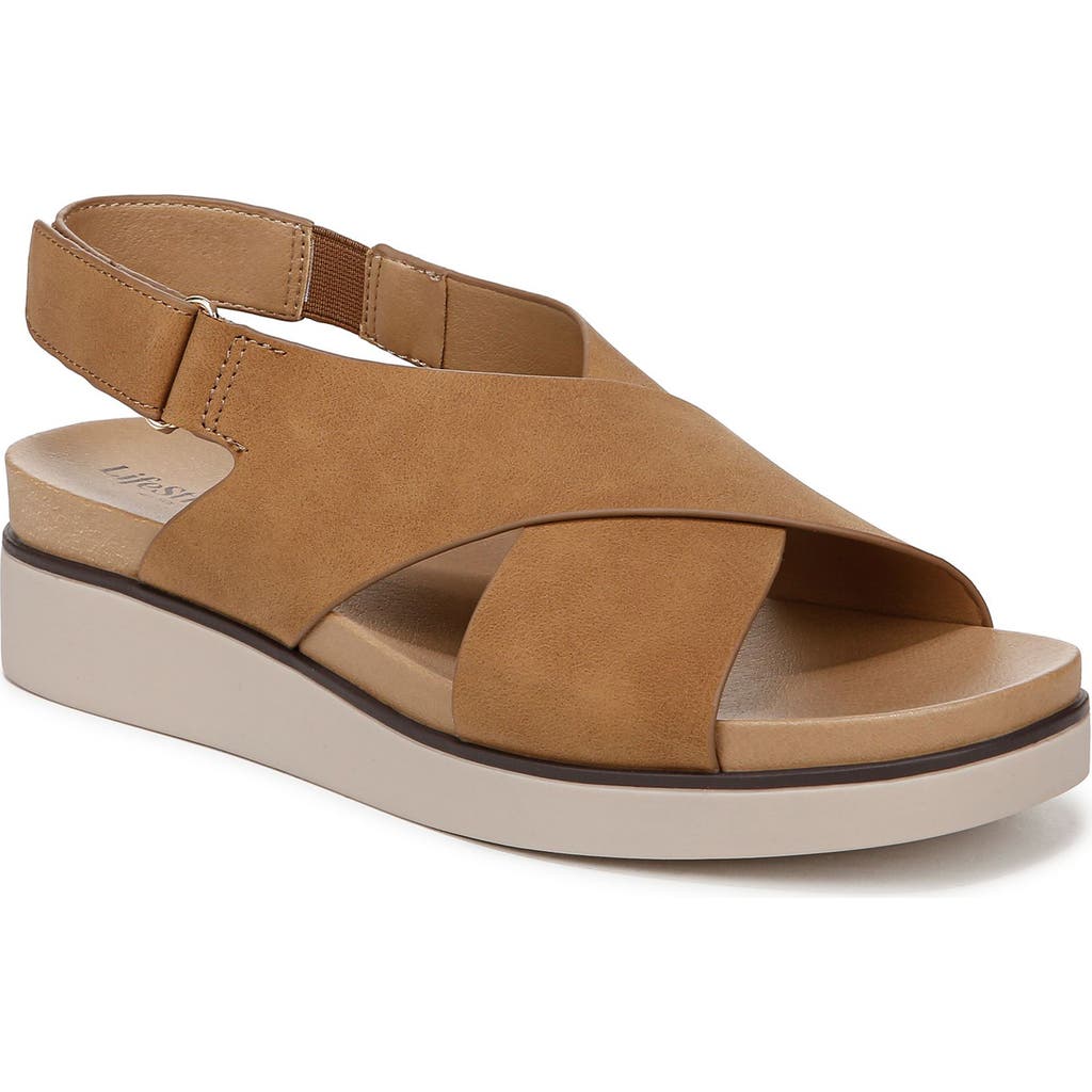 LIFESTRIDE LIFESTRIDE GEORGINA SLINGBACK PLATFORM WEDGE SANDAL