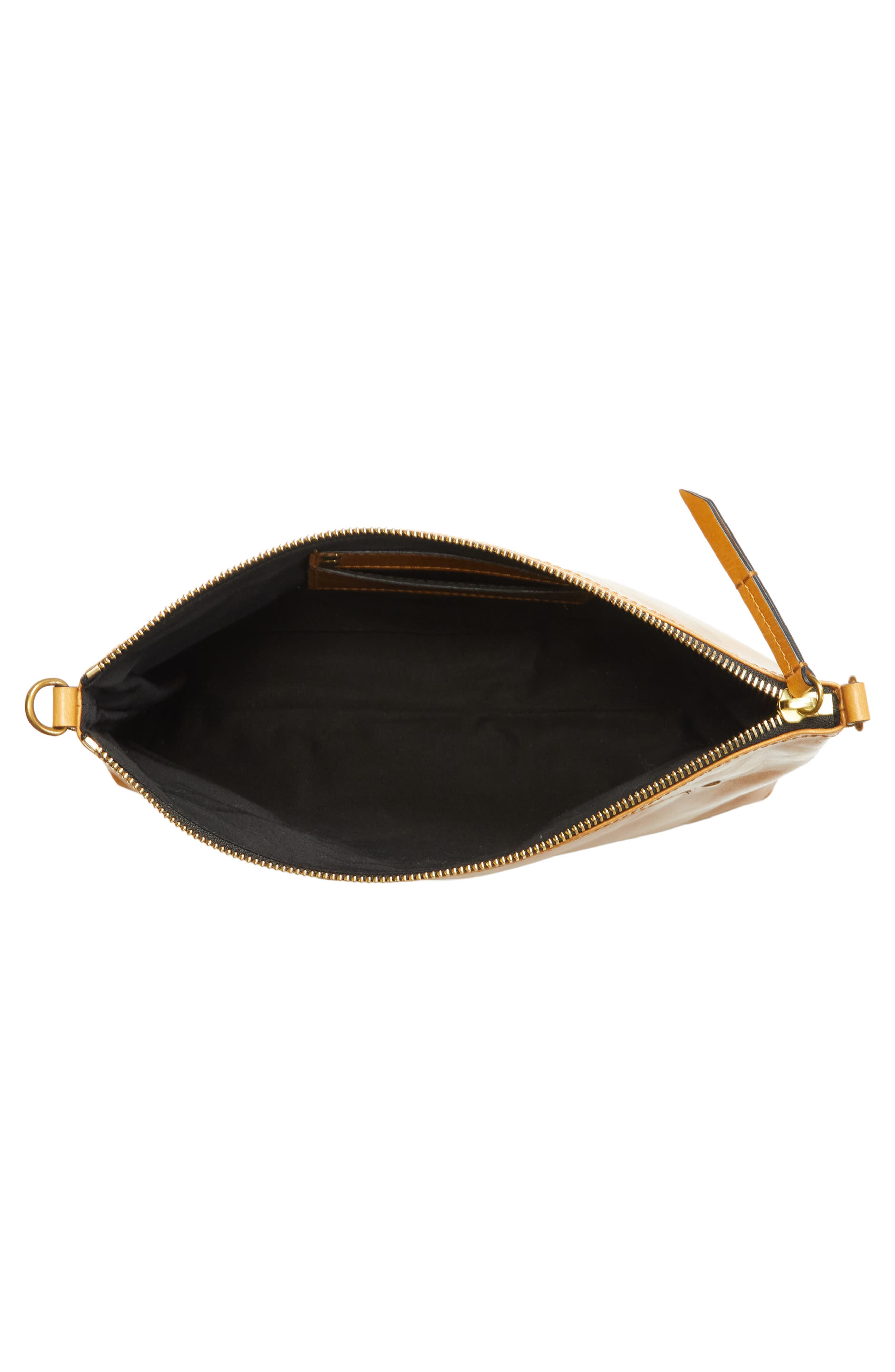 Isabel Marant Nessah Wardy Leather Crossbody Bag, Alternate, color, Honey
