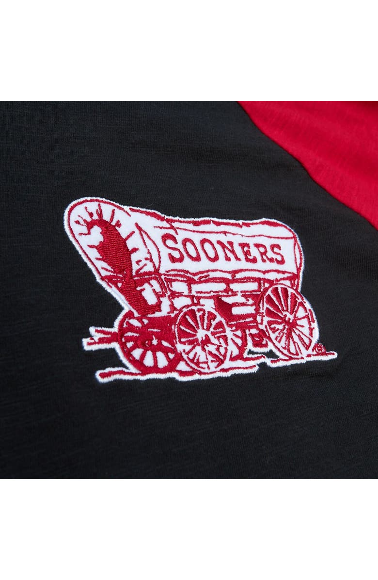 Mitchell & Ness Men's Mitchell & Ness Black Oklahoma Sooners Legendary Slub Raglan Long Sleeve T-Shirt, Alternate, color, Black