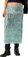 Free People Intimately FP Party Trick Sequin Midi Skirt