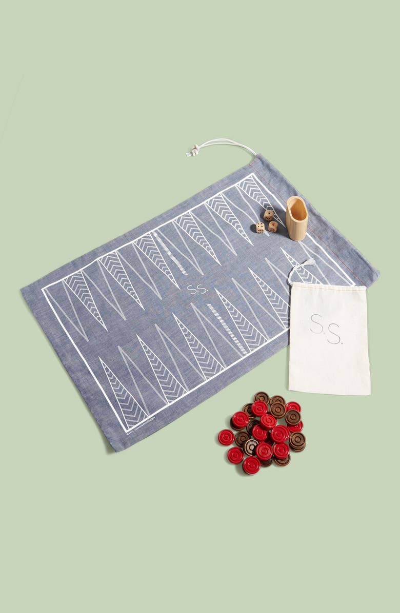A SUMMER SHOP Checkers/Backgammon Roll-Up Game Bag, Main, color, 
